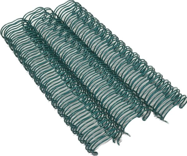 44103504 Arillo Metálico 2:1  7/8" Verde Azul 16 Aros - Paquete de 10 pza