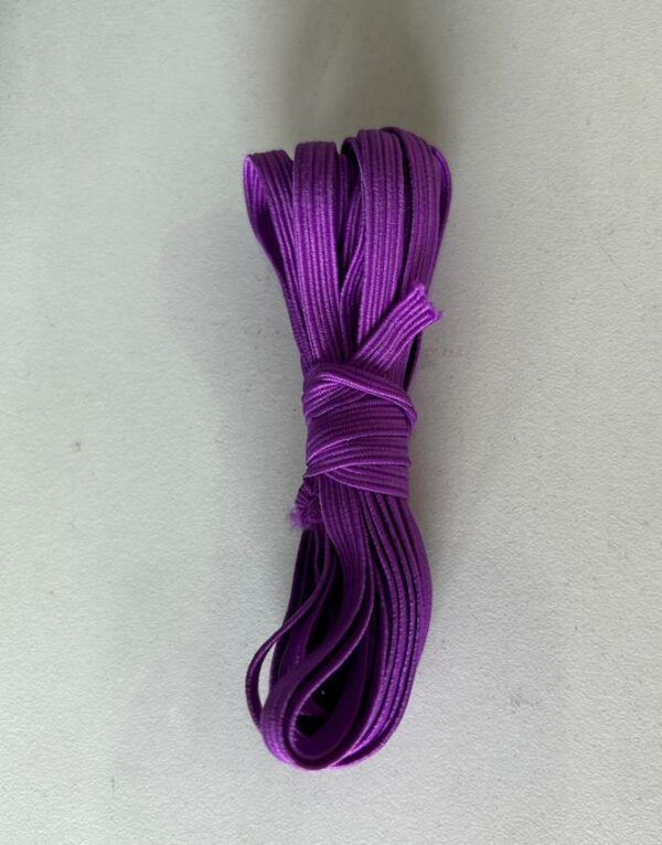 11162115 Elástico plano 6mm color morado 3m
