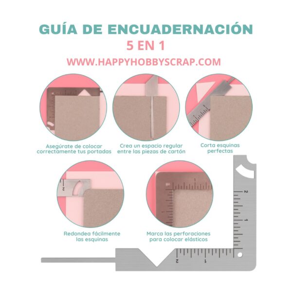 Guía de encuadernación 5 en 1