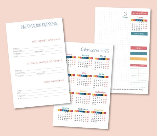 44111516 Interior impreso - Agenda diaria 2025