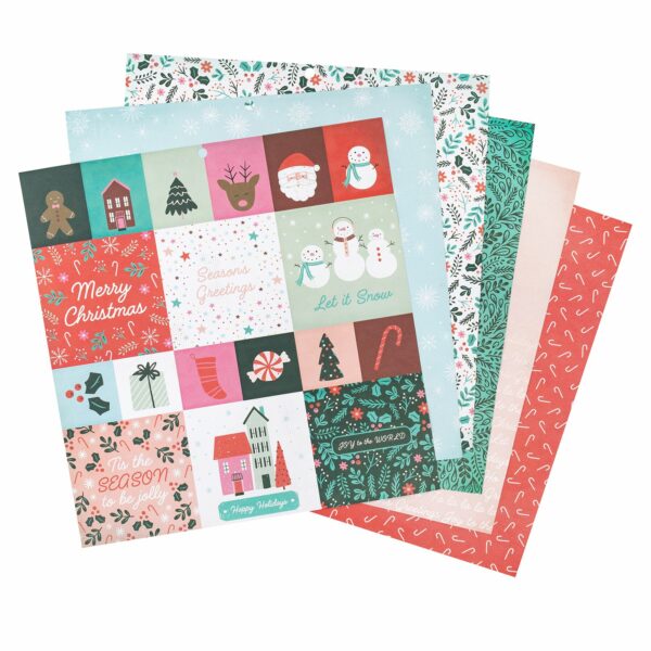 14111519 Colección DCWV - CHRISTMAS - 12" X 12" - DOWN THE CHIMNEY 624456 - Image 2