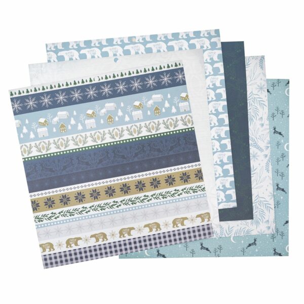14111519 Colección DCWV - CHRISTMAS - 12" X 12" - MIDNIGHT MAGIC - 624461 - Image 3