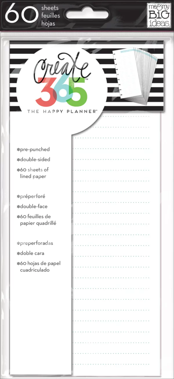 Happy Planner - Filler Paper - Hojas NOTES. FIL-04