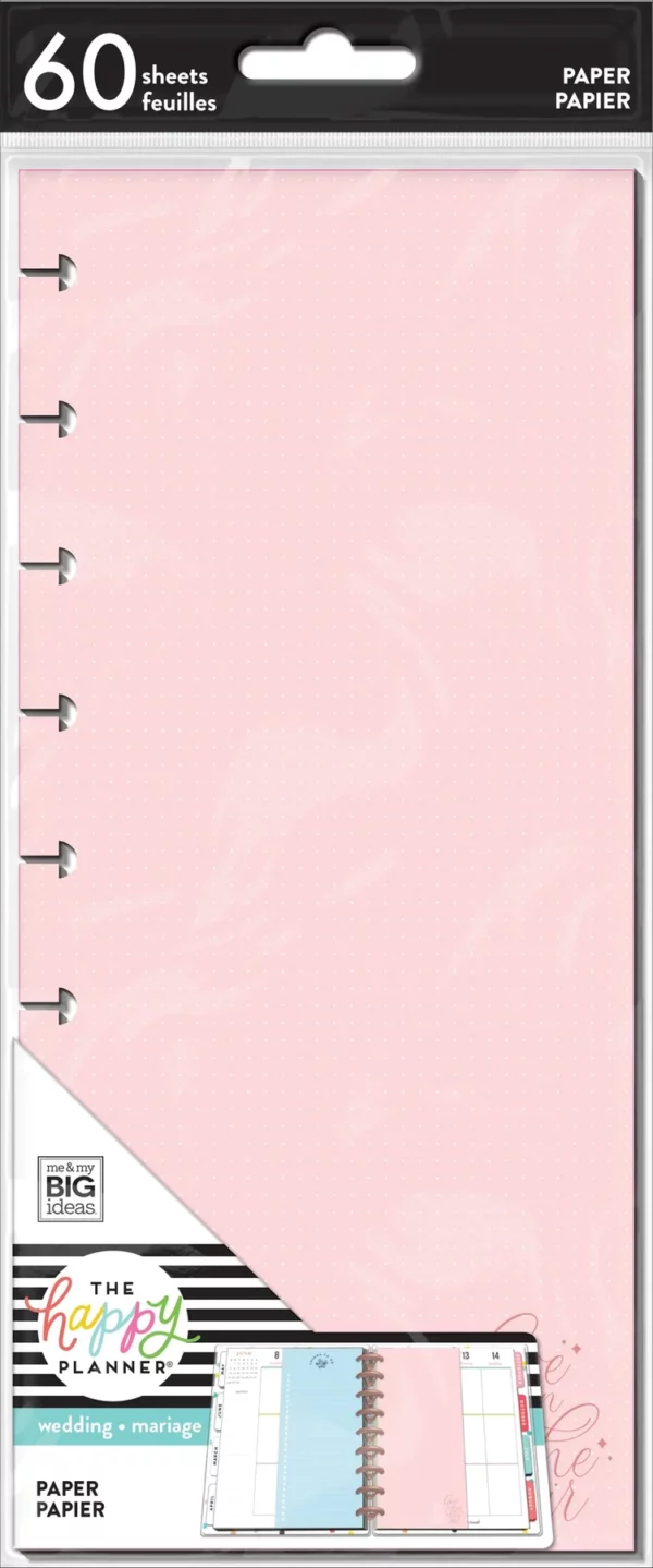 Happy Planner - Filler Mini Paper - Wedding. FIL-111-4036