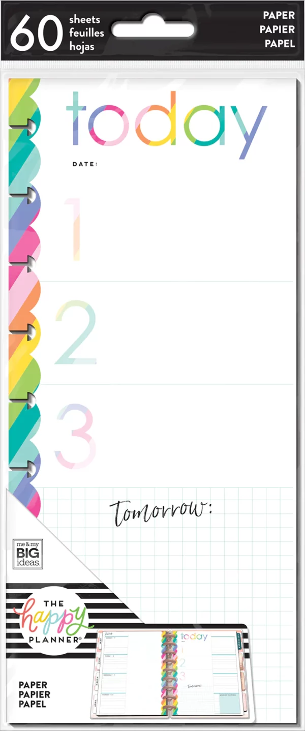 Happy Planner - Filler Paper - Hojas TODAY. FIL-60-4036