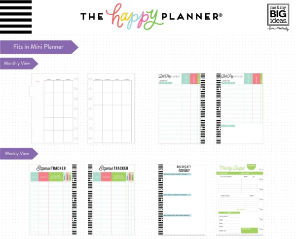 Happy Planner - Filler Mini Paper - Edición presupuesto sin fechas. MONM-03 - Image 2