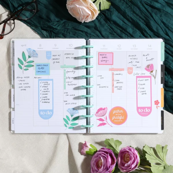 Happy Planner - Planner 2024- Tiny Florals Happy Planner. PPCD12-388 - Image 11