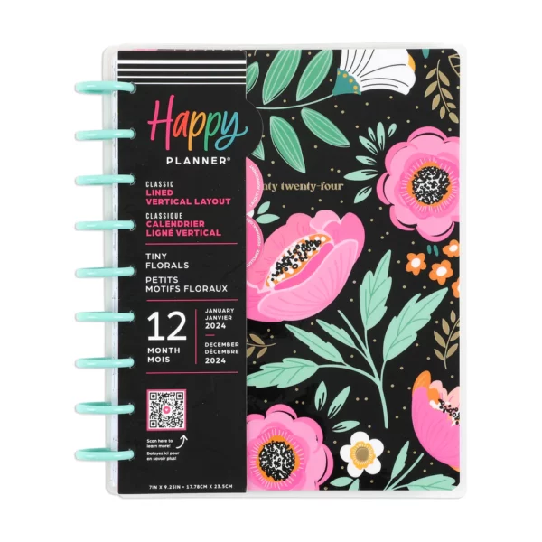 Happy Planner - Planner 2024- Tiny Florals Happy Planner. PPCD12-388 - Image 6