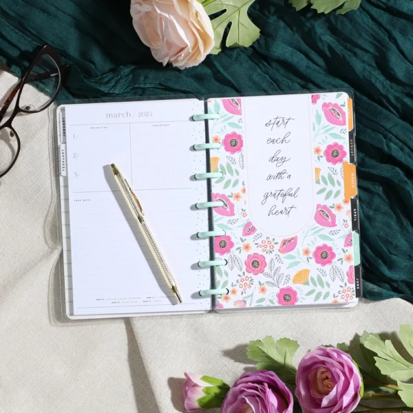 Happy Planner - MINI Planner 2024 - Tiny Florals Happy Planner. PPMD12-144 - Image 11