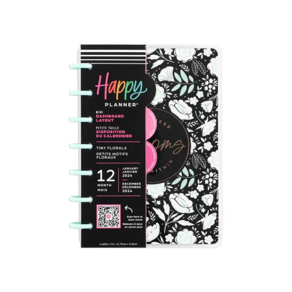 Happy Planner - MINI Planner 2024 - Tiny Florals Happy Planner. PPMD12-144 - Image 6