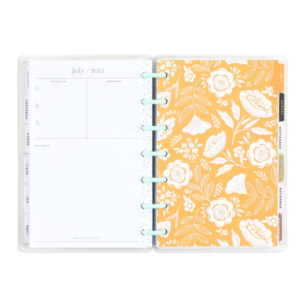 Happy Planner - MINI Planner 2024 - Tiny Florals Happy Planner. PPMD12-144 - Image 5