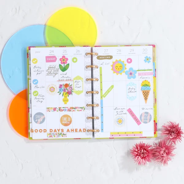 Happy Planner - MINI Planner 2024 - Sunny Risograph Happy Planner. PPMD12-149 - Image 7