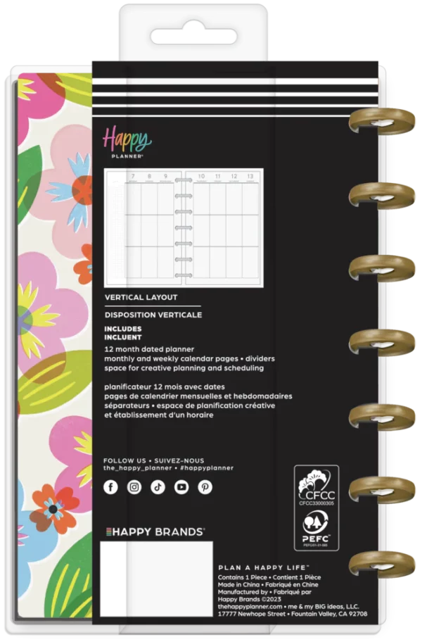 Happy Planner - MINI Planner 2024 - Sunny Risograph Happy Planner. PPMD12-149 - Image 4
