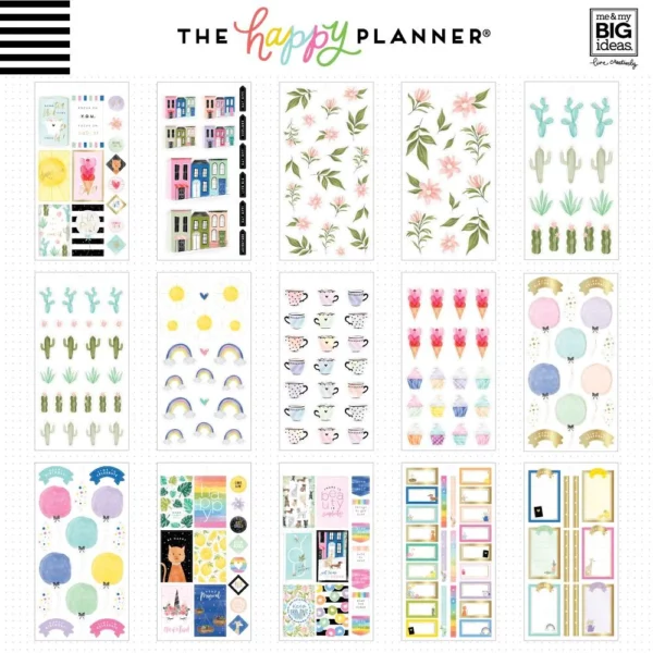 Happy Planner - Paquete Stickers - HAPPY ILLUSTRATIONS. PPSV-116-3048 - Image 2