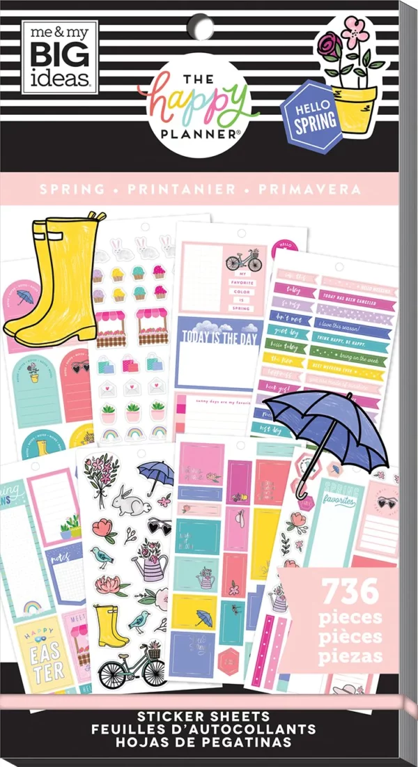 Happy Planner - Paquete Stickers - SPRING. PPSV-162-3048 - Image 4