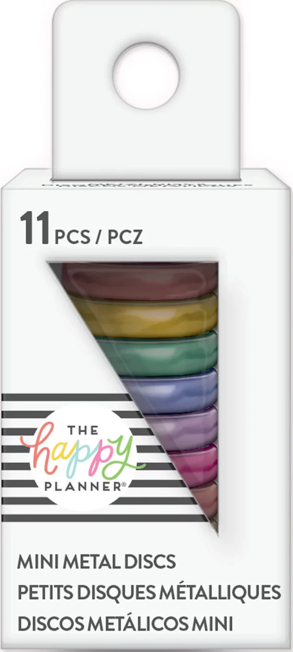 Happy Planner - Discos - Metálicos Mini Arcoiris 19 mm. RINDS-08
