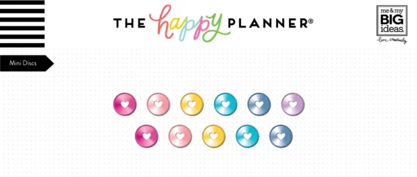 Happy Planner - Discos - Metálicos Mini Arcoiris 19 mm. RINDS-08 - Image 2