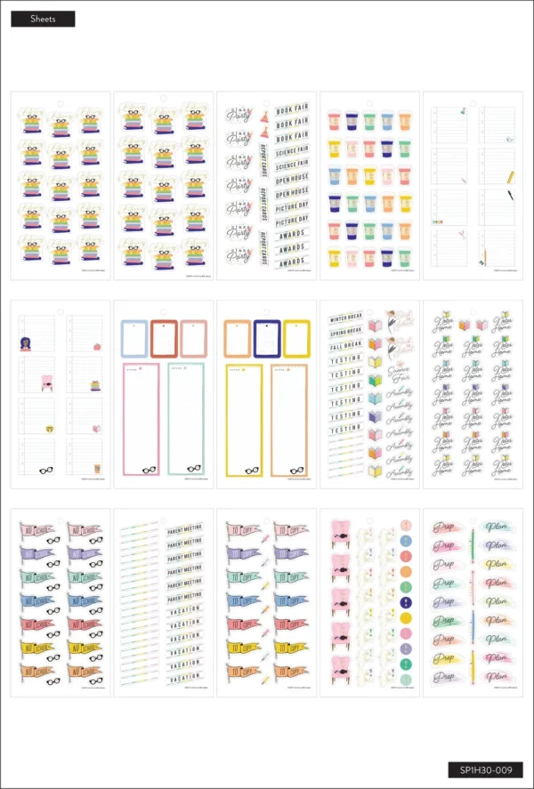 Happy Planner - Paquete Stickers - TEACHER ICONS. SP1H30-009 - Image 3