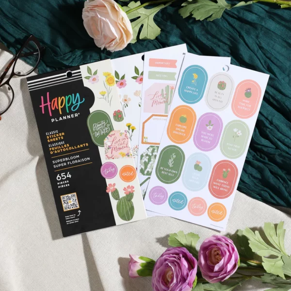 Happy Planner - Paquete Stickers - Superbloom. SVP130-271 - Image 2