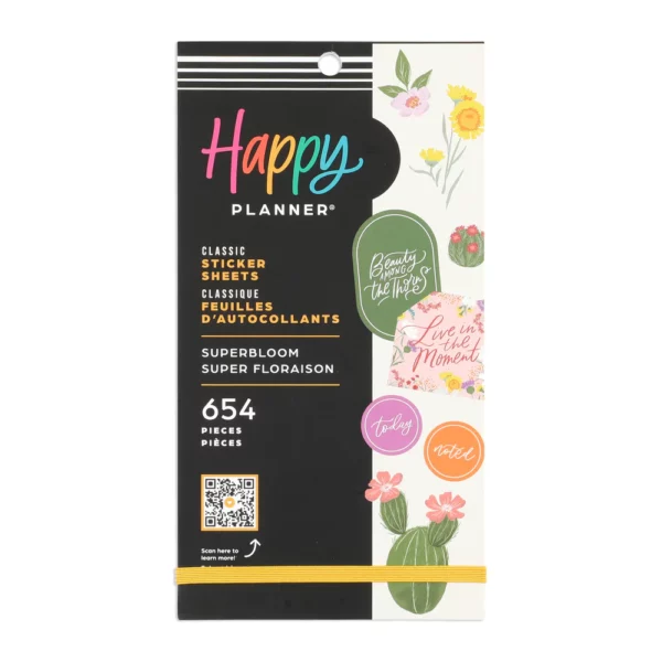 Happy Planner - Paquete Stickers - Superbloom. SVP130-271
