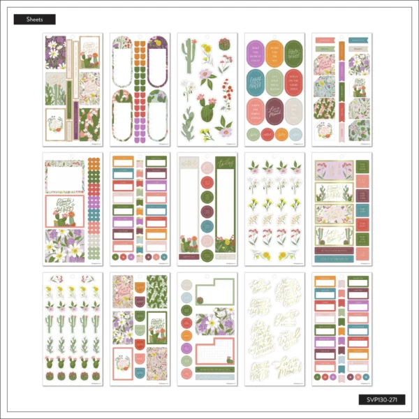 Happy Planner - Paquete Stickers - Superbloom. SVP130-271 - Image 4