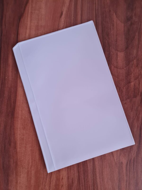 44122019 -10 piezas Mica para doctos con pestaña - Tam 12 x 18 cm color blanco