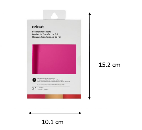 14111525 MUESTRARIO DE HOJAS DE TRANSFERENCIA CRICUT FOIL RUBY 4X6" (24 PIEZAS) | 2008705 - Image 2