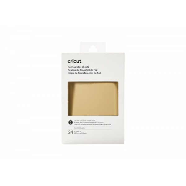 14111525 HOJAS DE FOIL 4X6 PULG 24 PIEZAS CRICUT ORO | 2008700