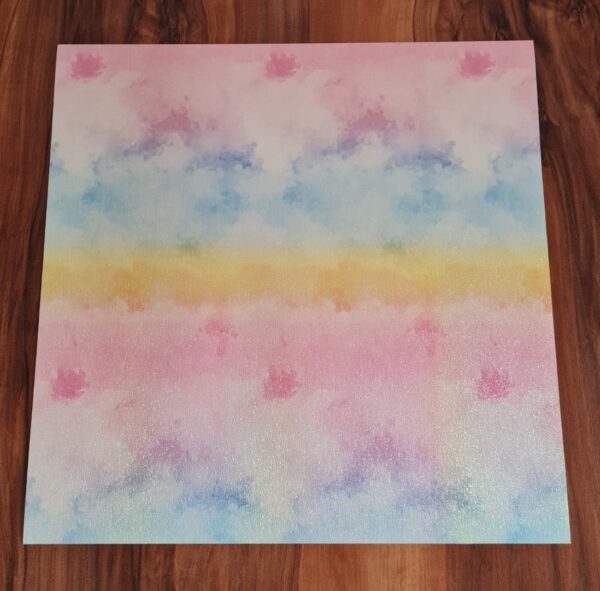 44121635 Vinil adhesivo Nubes pastel glitter 30 x 30 cm (1 hoja)