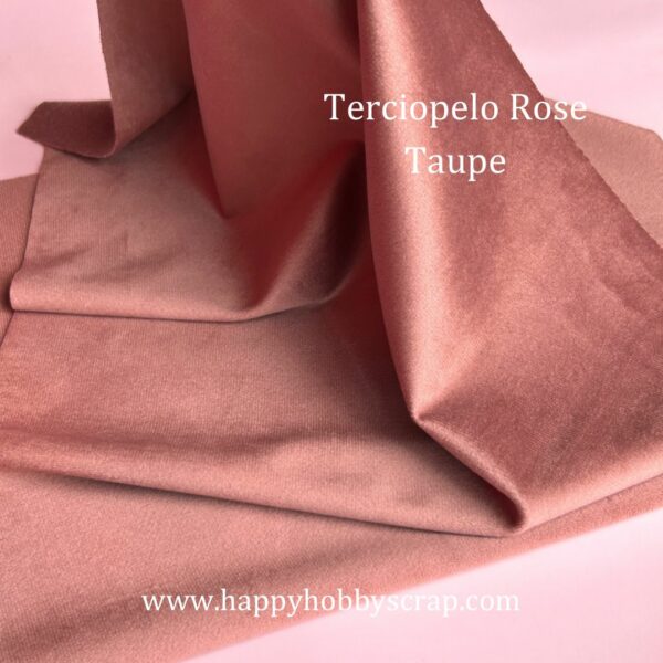 44121635 Vinipiel Terciopelo Rose Taupe 30 x 60cm