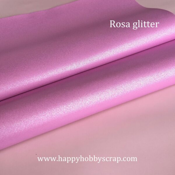 44121635 Vinipiel Rosa Glitter 30 x 60cm