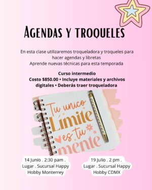 Curso presencial 19 Julio - Agenda y troqueles