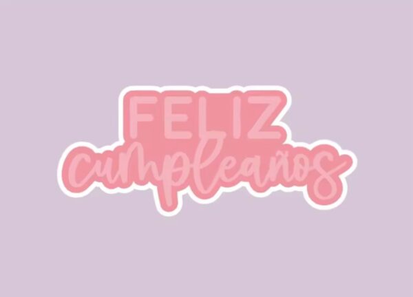 23251802 Troquel Feliz Cumpleaños  - Modelo 0146