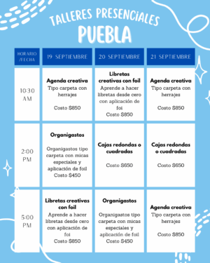 Curso presencial Puebla del 19 al 21 de Septiembre - Separación de curso